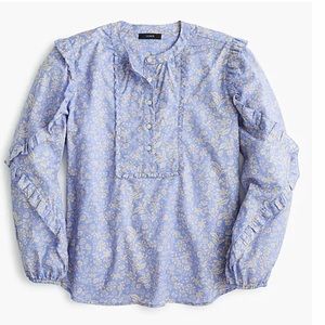 Point Sur Ruffled Sleeve Popover Shirt
